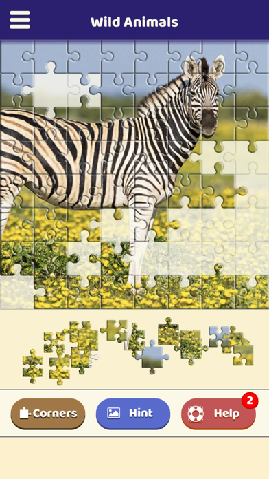 Wild Animals Jigsaw Puzzle Screenshot