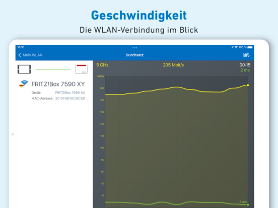 FRITZ!App WLAN iPad screenshot 3