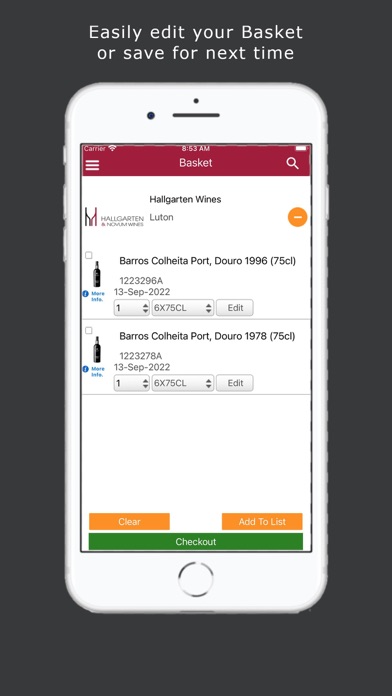 Hallgarten Wines Screenshot
