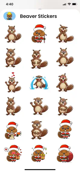 Game screenshot Beaver Stickers & Emojis mod apk