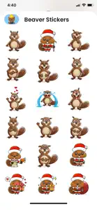 Beaver Stickers & Emojis screenshot #1 for iPhone