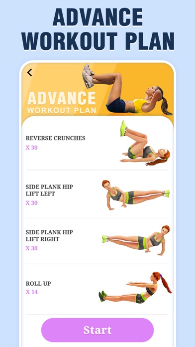ABS Workout for Women, Fitness Screenshot