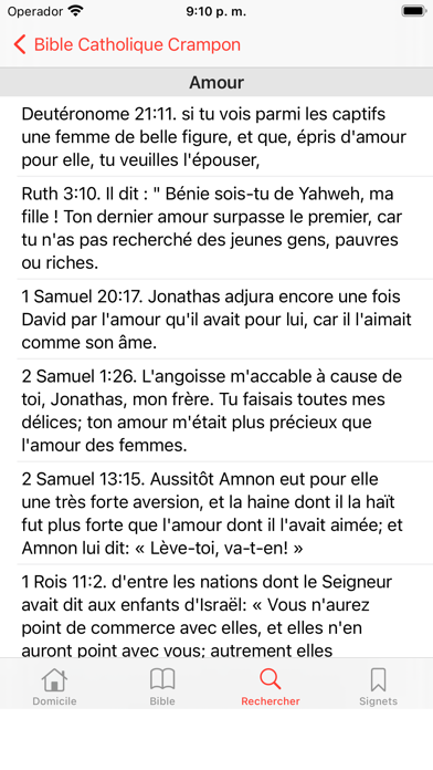 Bible Catholique Crampon Screenshot