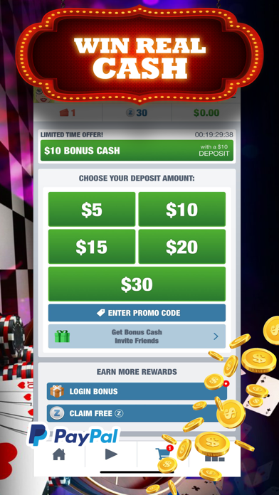 World Solitaire Cash Casino Screenshot