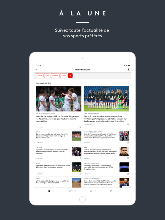 Screenshot #5 pour France tv sport: actu sportive