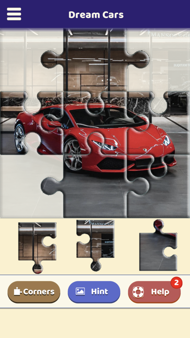 Dream Cars Jigsaw Puzzle Screenshot