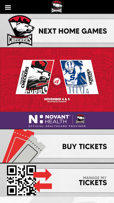 The Charlotte Checkers Screenshot