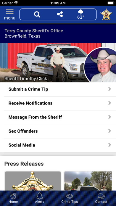 Terry County Texas Sheriff Screenshot
