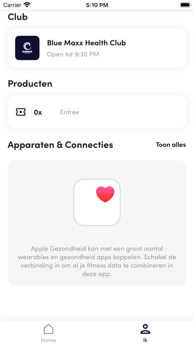 Blue Maxx Health Club Screenshot