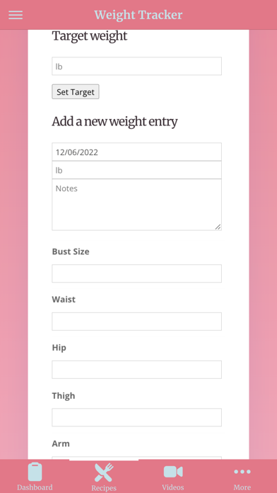 Perfect Fit Nutrition Screenshot