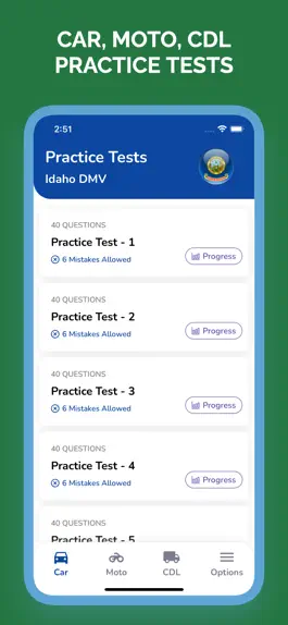 Game screenshot Idaho ITD DMV Permit Test mod apk