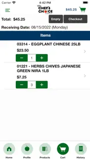 chef's choice checkout iphone screenshot 4