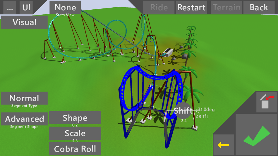 #2. Ultimate Coaster 2 (iOS) 由: Jason Hu
