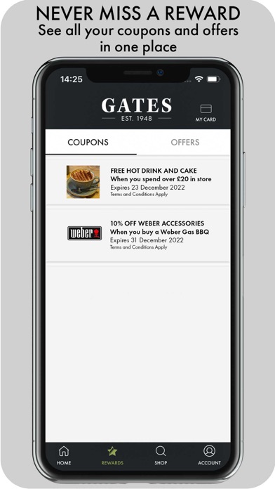 Gates Loyalty Club Screenshot