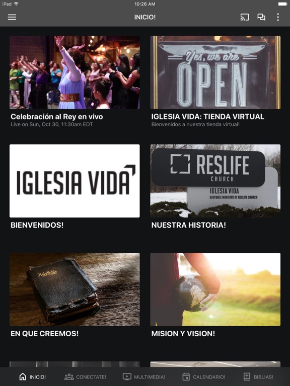Iglesia Vida by ResLife Church iPad screenshot 1 - Education app