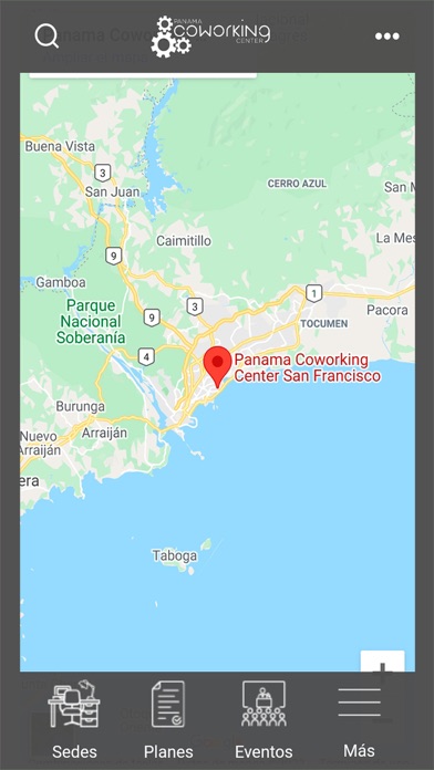 Panama Coworking Center Screenshot