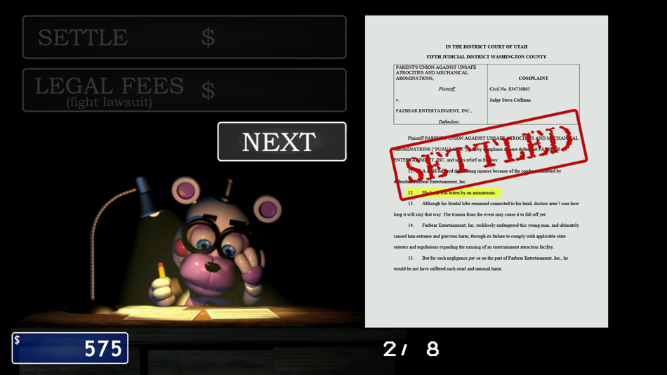 #7. FNaF 6: Pizzeria Simulator (iOS) โดย: CLICKTEAM LLC USA