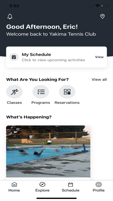 Yakima Tennis Club Screenshot
