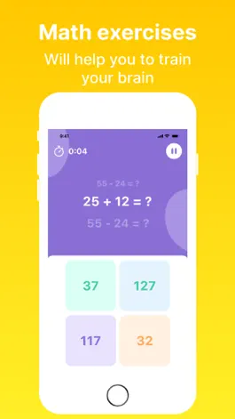 Game screenshot Math Brain - mind coach mod apk
