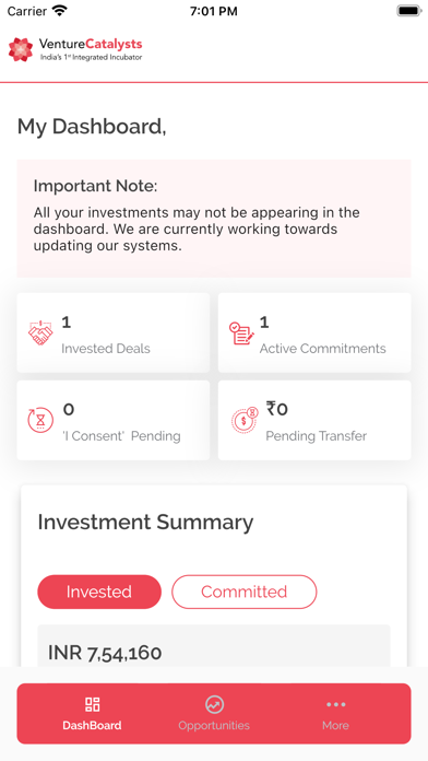 Venture Catalysts Screenshot