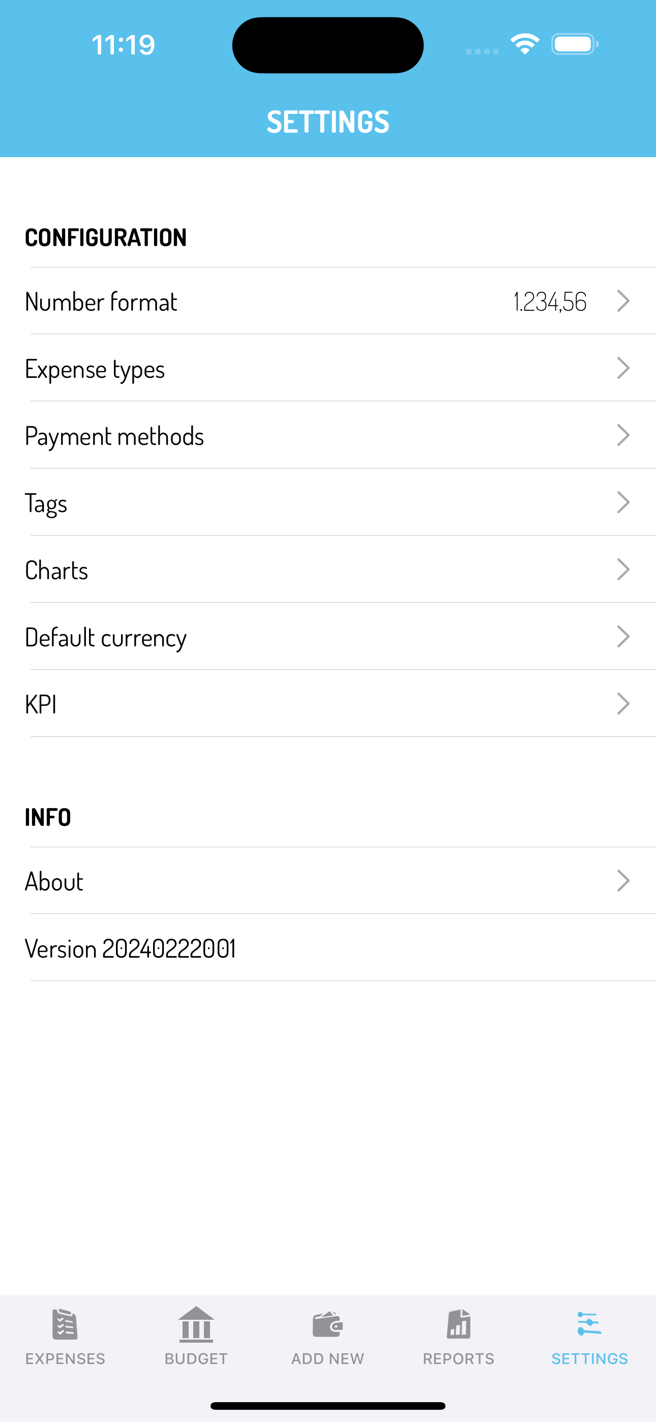 LiME - List My Expenses