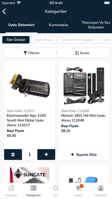 Uydu Toptan Screenshot