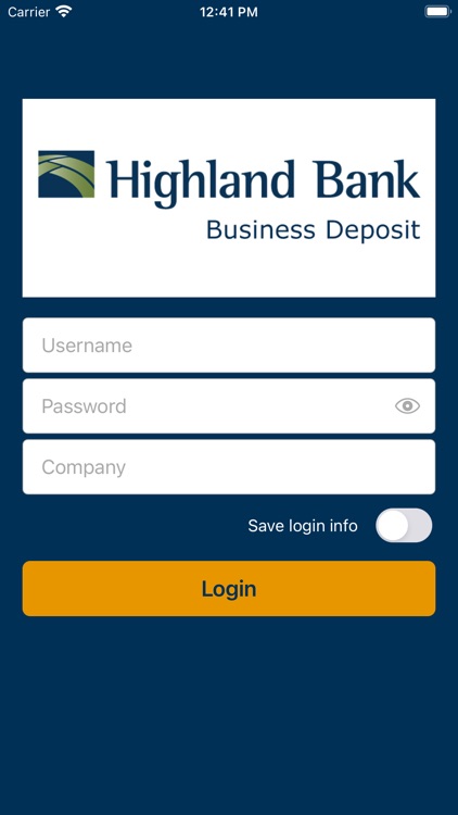 Highland Bank Business Deposit