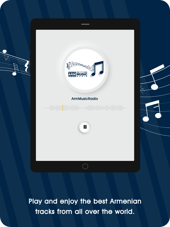 Arm Music Radio - FM 107.5 HD3 iPad screenshot 2 - Music app