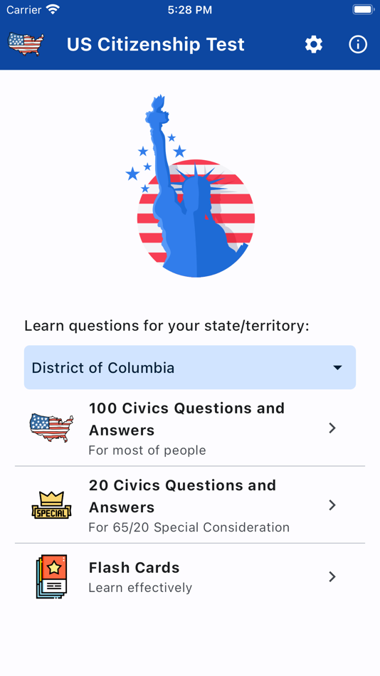 #1. Easy US Citizenship Test (iOS) 由: Xiaolin Yu