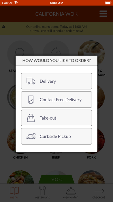 California Wok Chinese Cuisine Screenshot