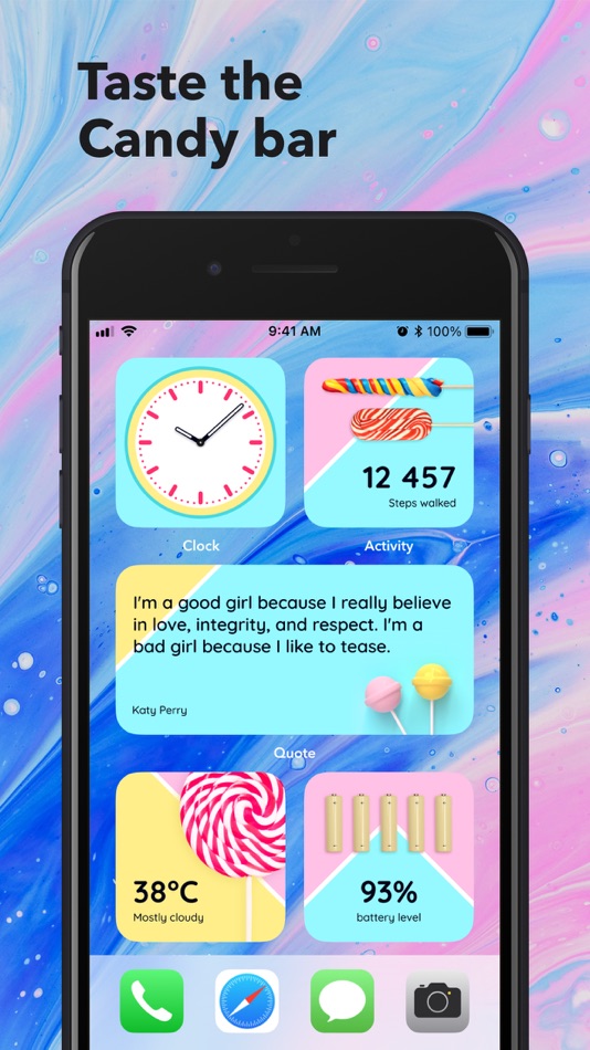 #5. WiGet - Cool Widgets & Themes (iOS) By: Mikita Dzidzenka
