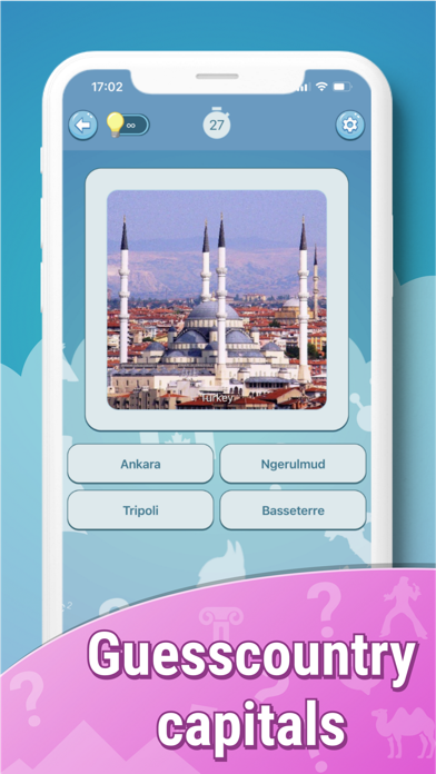 Quiz capitals all world cities Screenshot