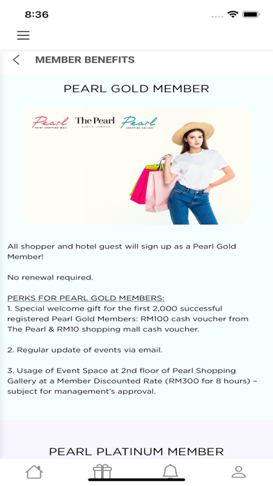 Pearl Rewards Screenshot