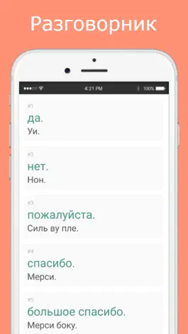Game screenshot Русско-французский разговорник apk