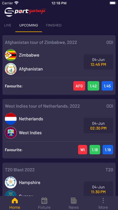 SportGuruji - Cricket & News Screenshot