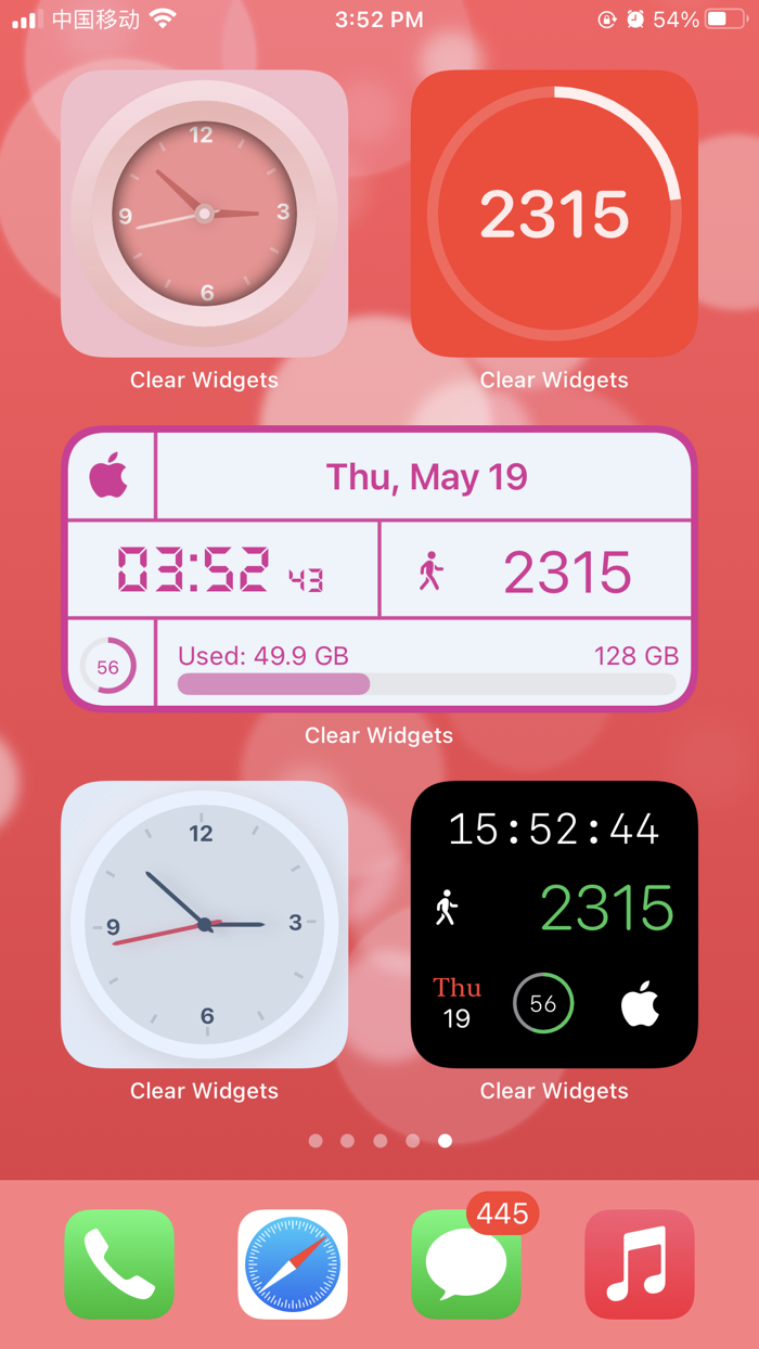 Clear Widgets