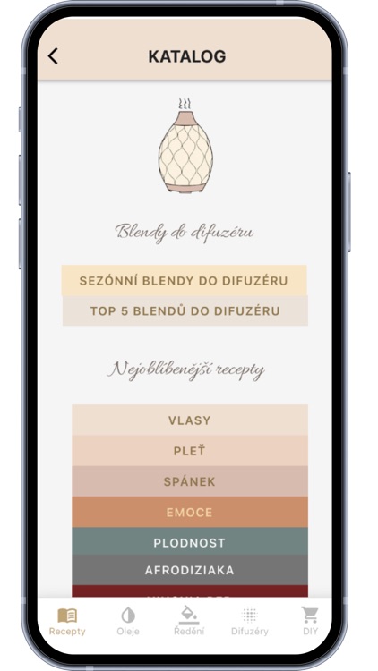 Přírodní esenciální oleje