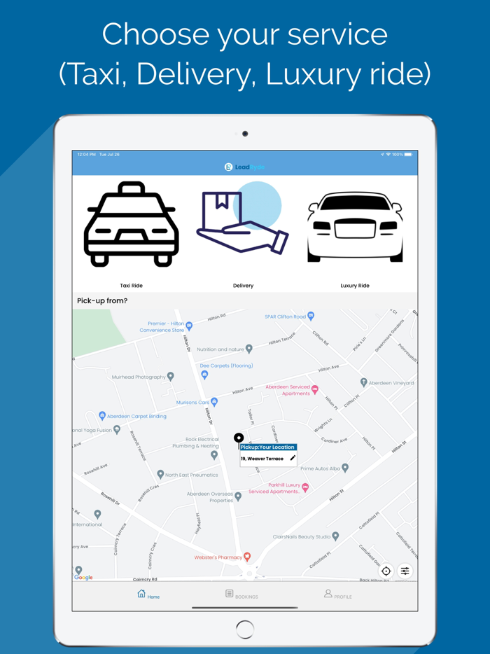 LeadRyde Taxi Cab Minicab