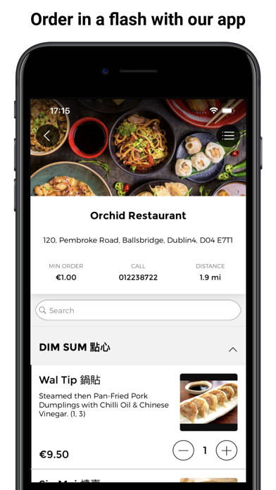 Orchid Restaurant App Screenshot