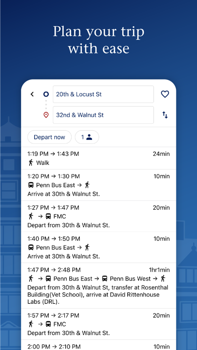 PennTransit Mobile Screenshot