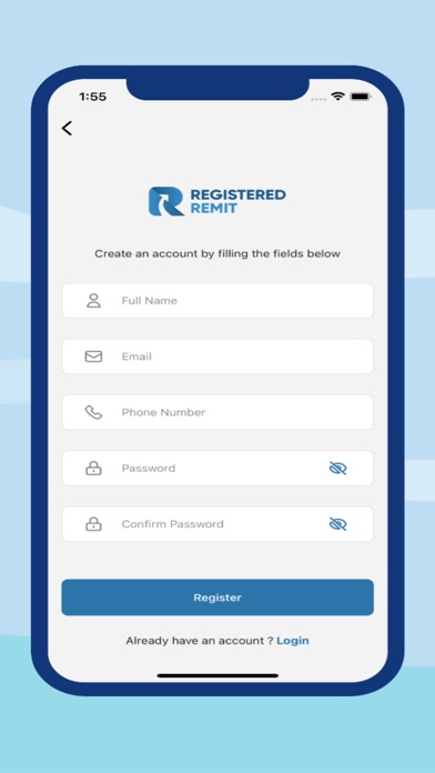 Registered Remit Australia Screenshot