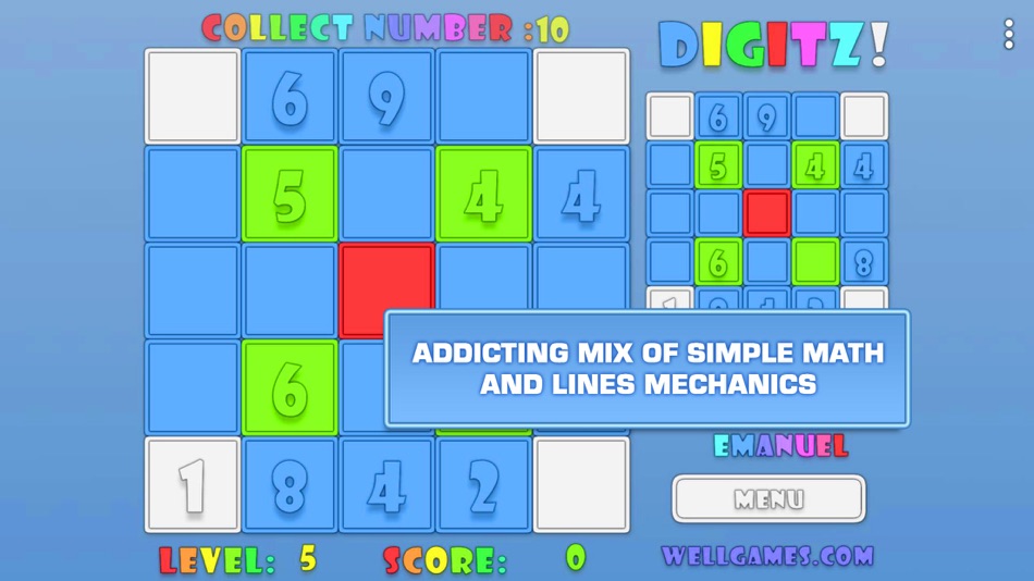 #3. Lines of Digits: Fun Math Game (iOS) Podle: Absolutist Ltd