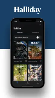 halliday magazine iphone screenshot 1