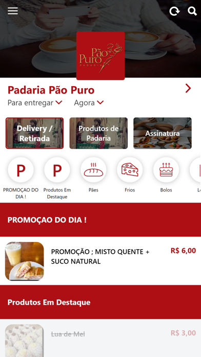 Padaria Pão Puro Screenshot 1 - AppWisp.com