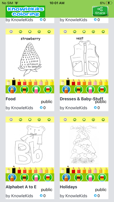 KnowleKids Coloring Lite Screenshot