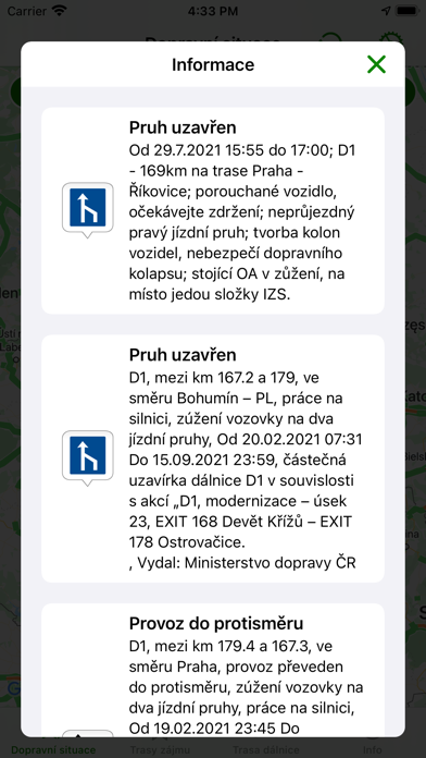 Dopravní situace Screenshot