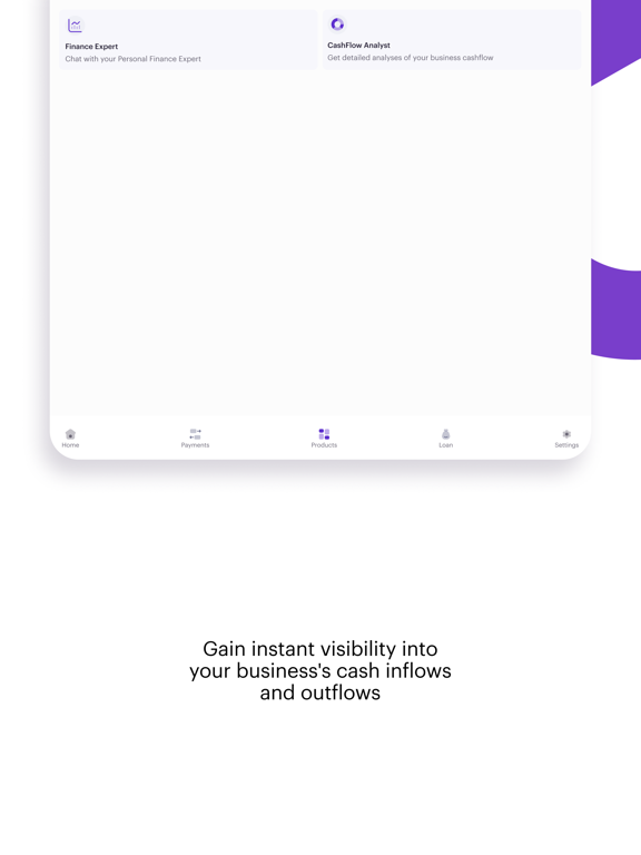 Carbon: A.I Business Banking iPad screenshot 4 - Finance app