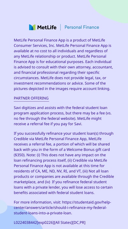 MetLife Personal Finance App screenshot-7