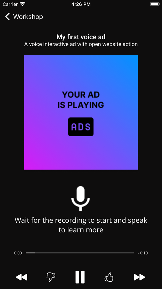 #6. AdsWizz Ad Experience (iOS) By: AdsWizz