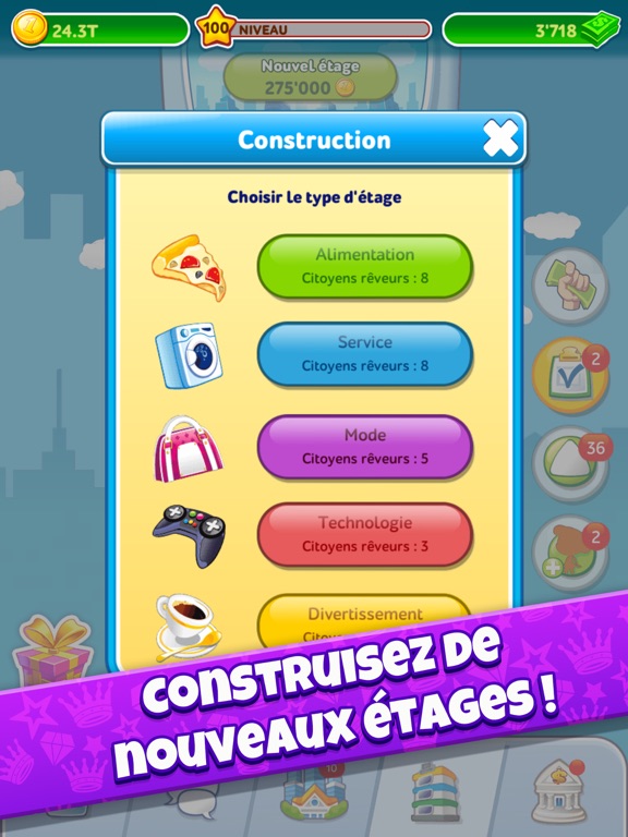 Screenshot #6 pour Pocket Tower－Hustle Megapolis
